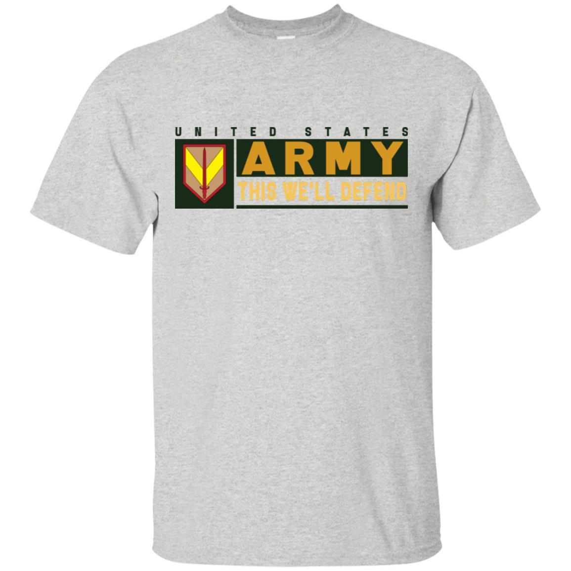 US Army 1ST SUSTAINMENT- This We'll Defend T-Shirt On Front For Men-TShirt-Army-Veterans Nation