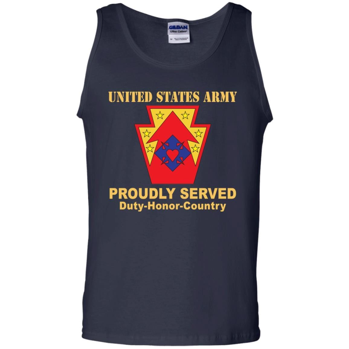 US ARMY 213 SUPPORT GROUP- Proudly Served T-Shirt On Front For Men-TShirt-Army-Veterans Nation