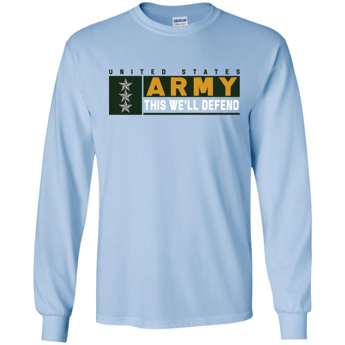 US Army O-9 This We Will Defend Long Sleeve - Pullover Hoodie-TShirt-Army-Veterans Nation