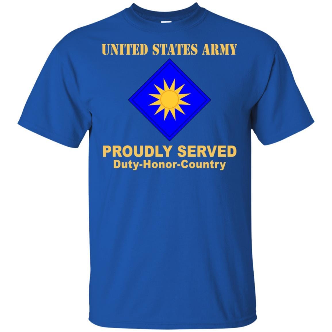 US ARMY 40TH INFANTRY DIVISION- Proudly Served T-Shirt On Front For Men-TShirt-Army-Veterans Nation