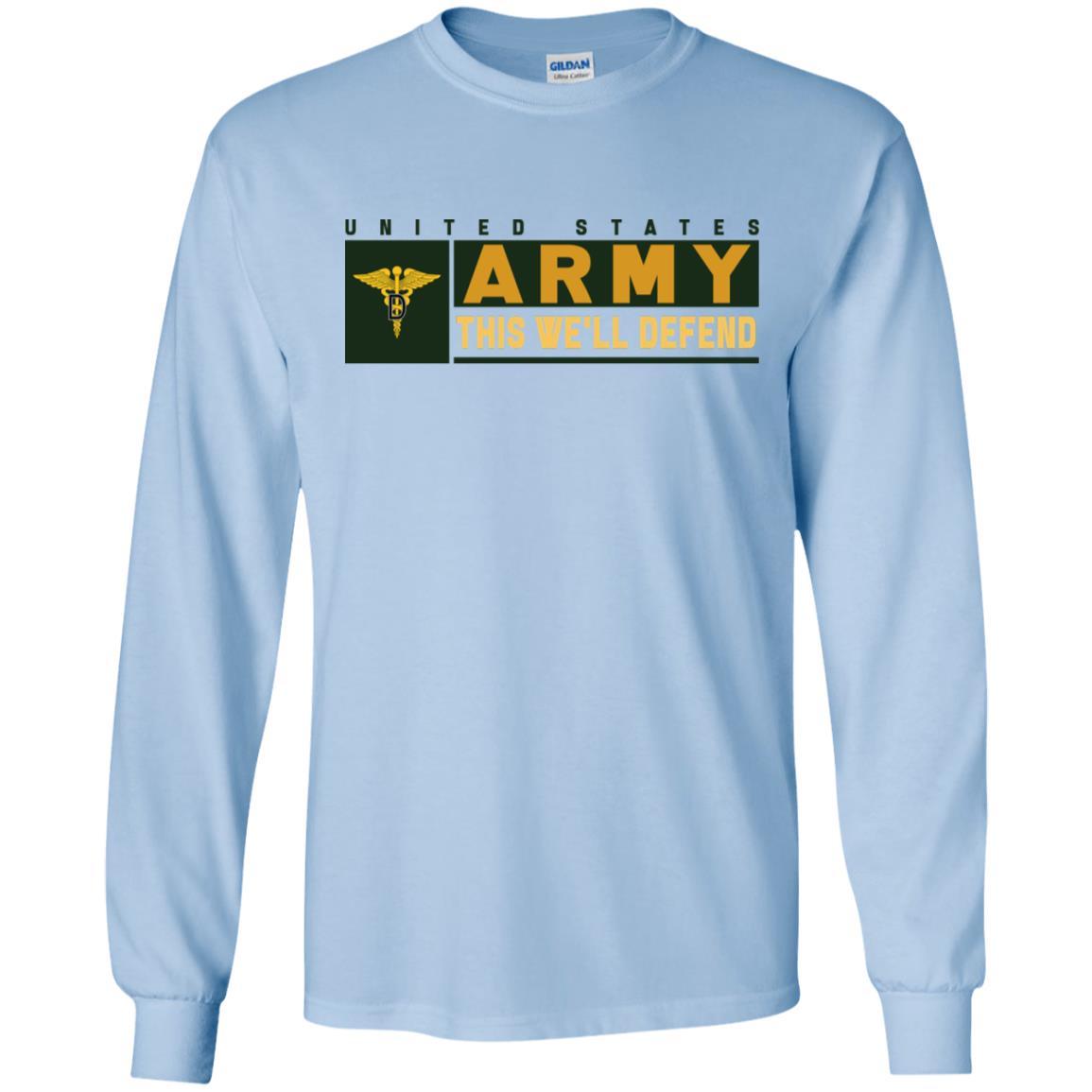 U.S. Army Dental Corps- This We'll Defend T-Shirt On Front For Men-TShirt-Army-Veterans Nation