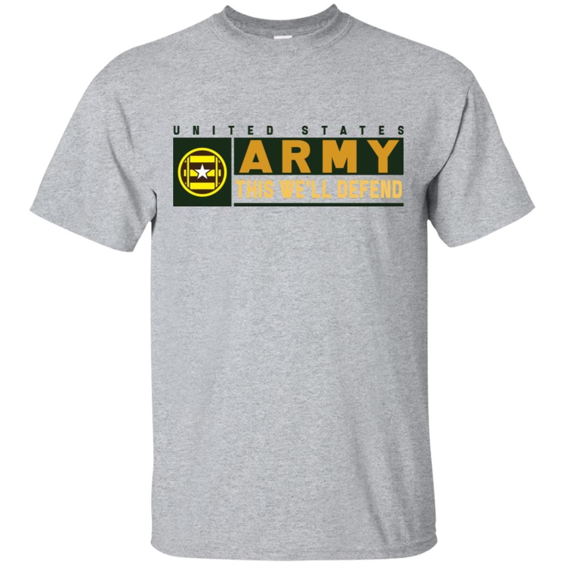 US Army 3RD TRANSPORTATION BRIGADE- This We'll Defend T-Shirt On Front For Men-TShirt-Army-Veterans Nation