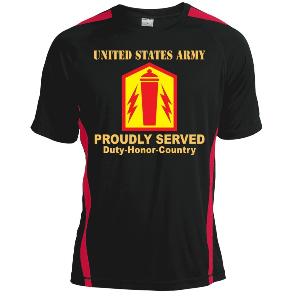 US ARMY 41 FIRES BRIGADE- Proudly Served T-Shirt On Front For Men-TShirt-Army-Veterans Nation