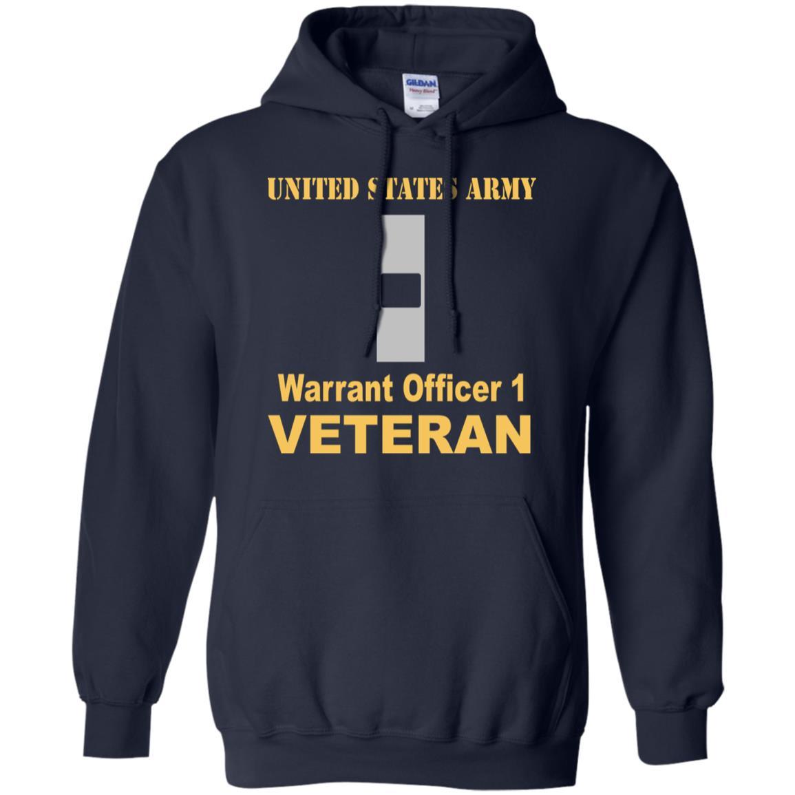 US Army W-1 Warrant Officer 1 W1 WO1 Warrant Officer Veteran Men T Shirt On Front-TShirt-Army-Veterans Nation