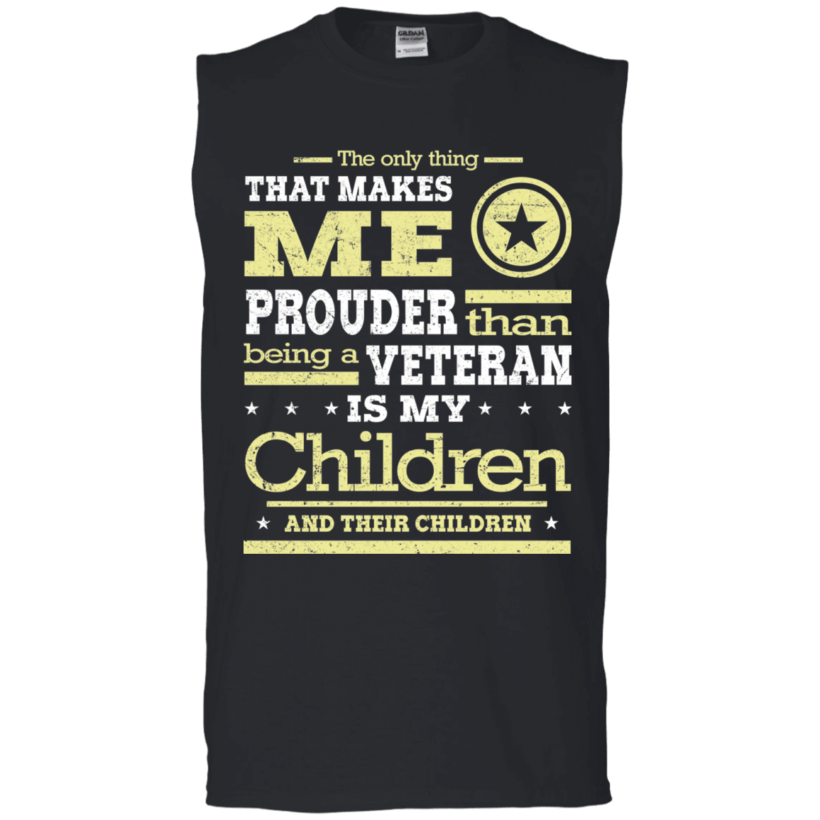 Military T-Shirt "Proud Children's Vetereran Mom" Front-TShirt-General-Veterans Nation