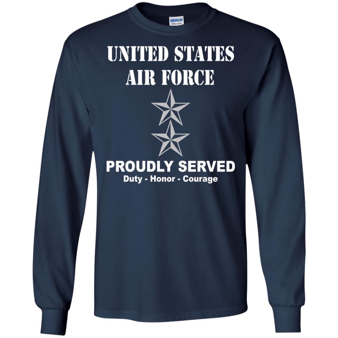 US Air Force O-8 Major General Maj G O8 General Officer Ranks Men Front T Shirt For Air Force-TShirt-USAF-Veterans Nation