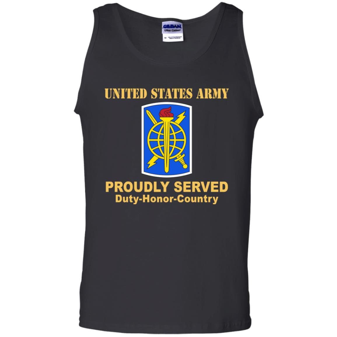 US ARMY 500TH MILITARY INTELLIGENCE BRIGADE- Proudly Served T-Shirt On Front For Men-TShirt-Army-Veterans Nation