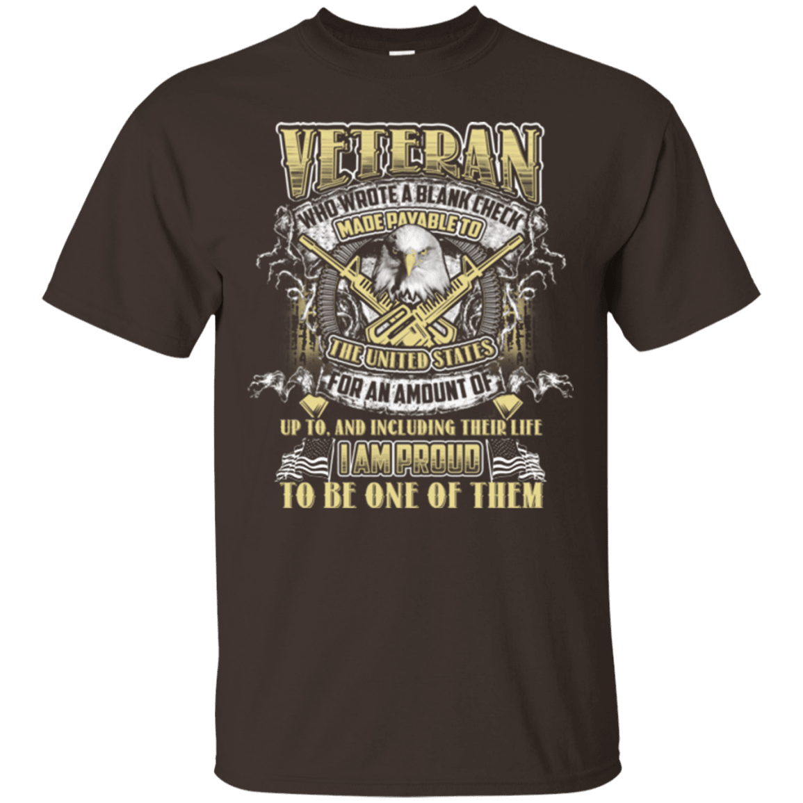 Military T-Shirt "Proud To Be Veteran"-TShirt-General-Veterans Nation