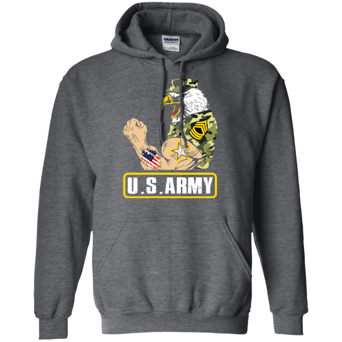 US Army Strong Front T Shirts-TShirt-Army-Veterans Nation