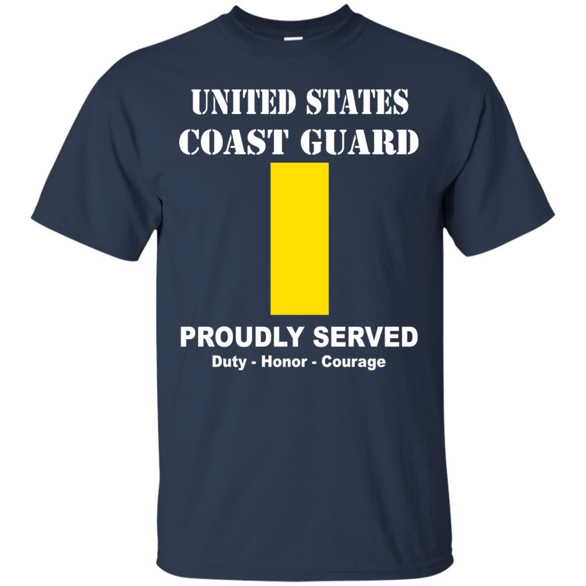 US Coast Guard O-1 Ensign O1 ENS Junior Officer Men Front USCG T Shirt-TShirt-USCG-Veterans Nation