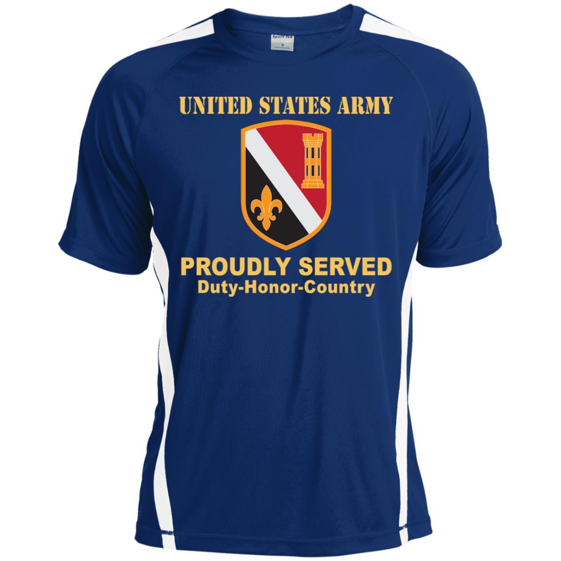 US ARMY 225TH ENGINEER BRIGADE- Proudly Served T-Shirt On Front For Men-TShirt-Army-Veterans Nation