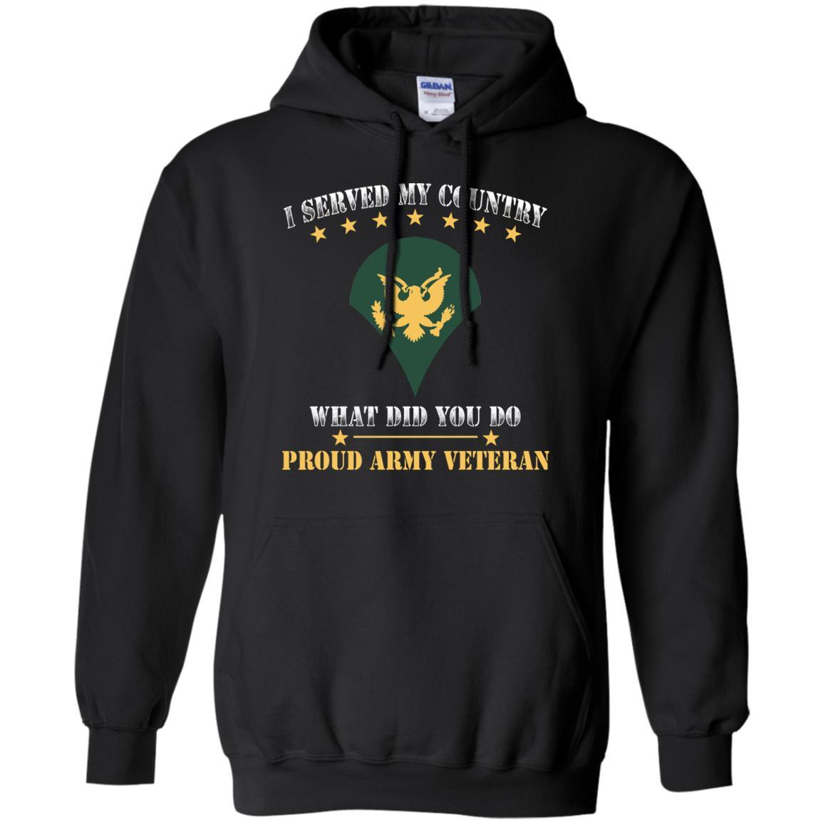 US Army E-4 SPC E4 Specialist Ranks Men Front T Shirt - Proud US Army Veteran-TShirt-Army-Veterans Nation