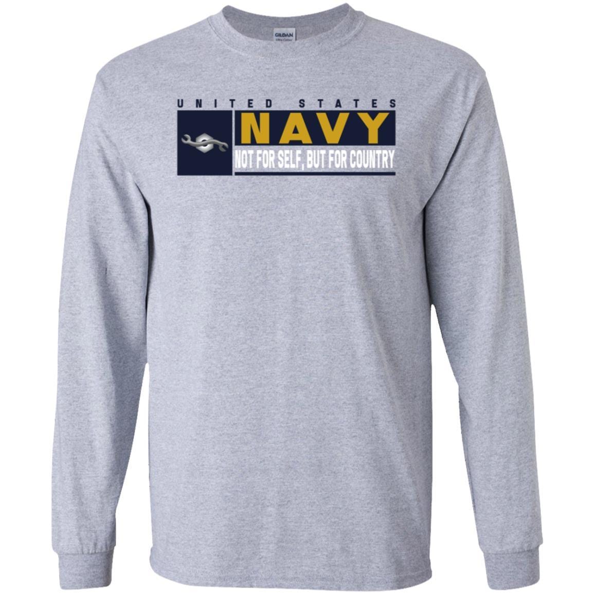 Navy Construction Mechanic Navy CM- Not for self Long Sleeve - Pullover Hoodie-TShirt-Navy-Veterans Nation