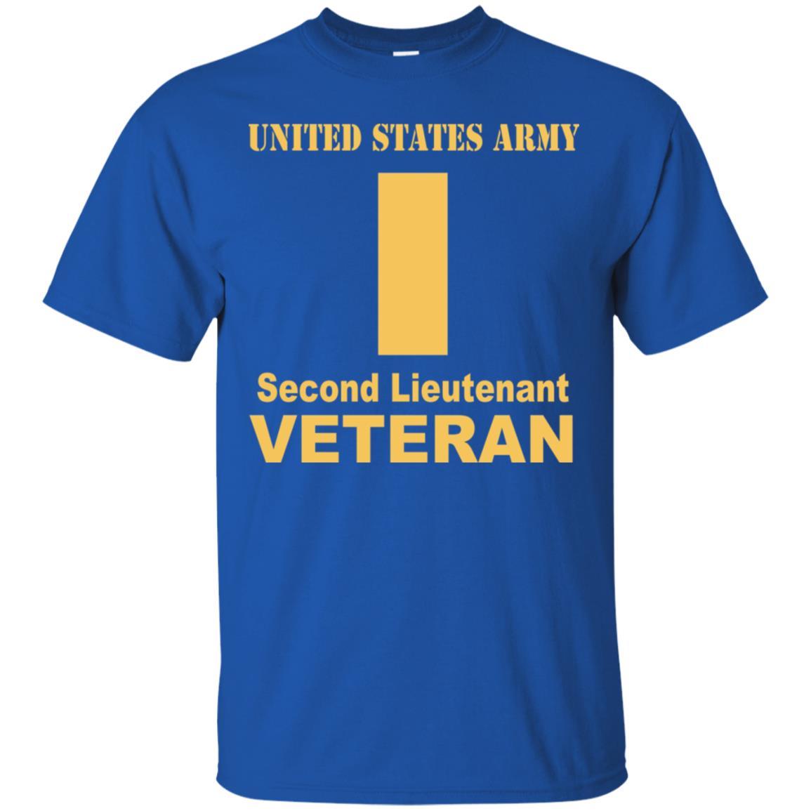 US Army O-1 Second Lieutenant O1 2LT Commissioned Officer Veteran Men T Shirt On Front-TShirt-Army-Veterans Nation