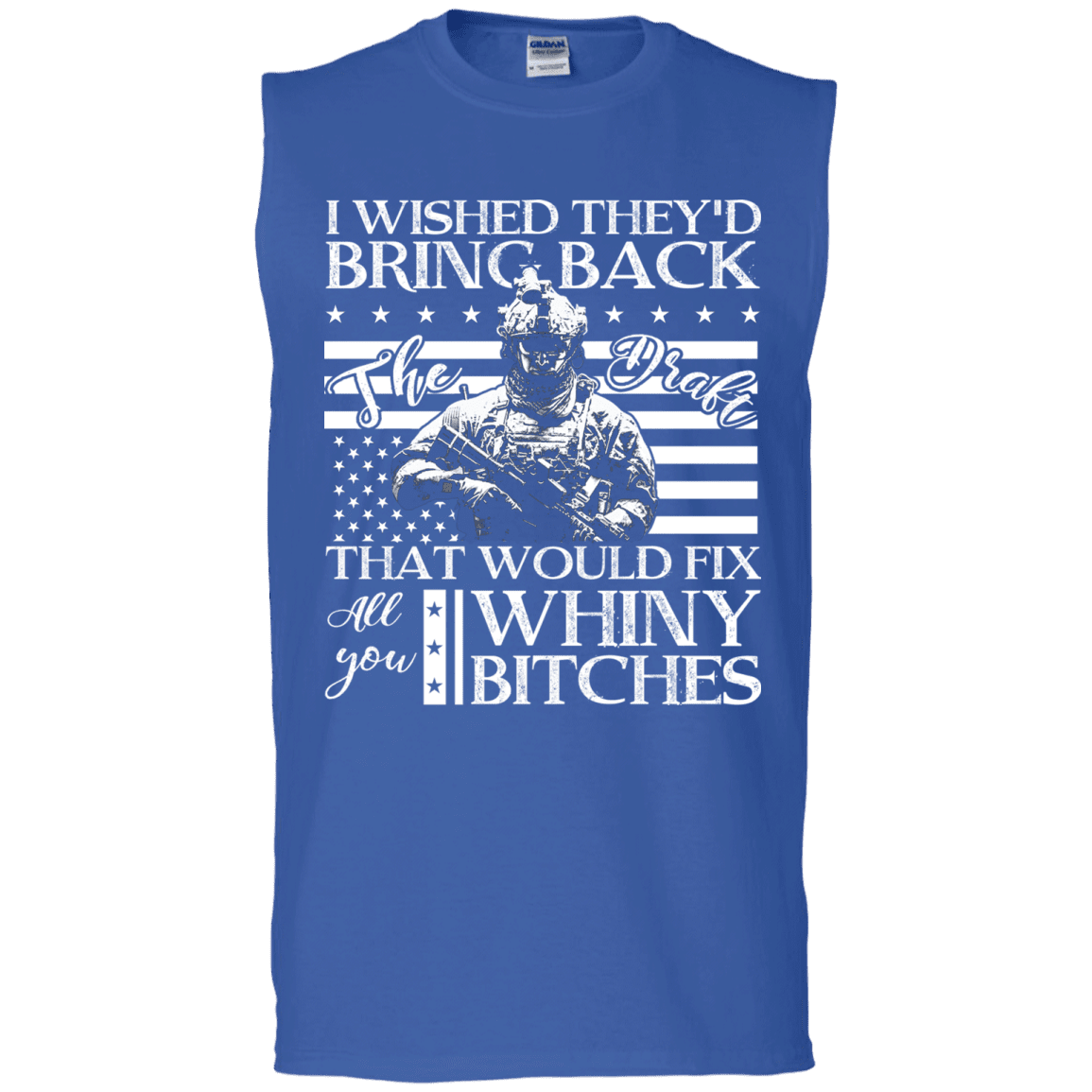 Military T-Shirt "I Wished They'd Bring Back Veteran" Front-TShirt-General-Veterans Nation