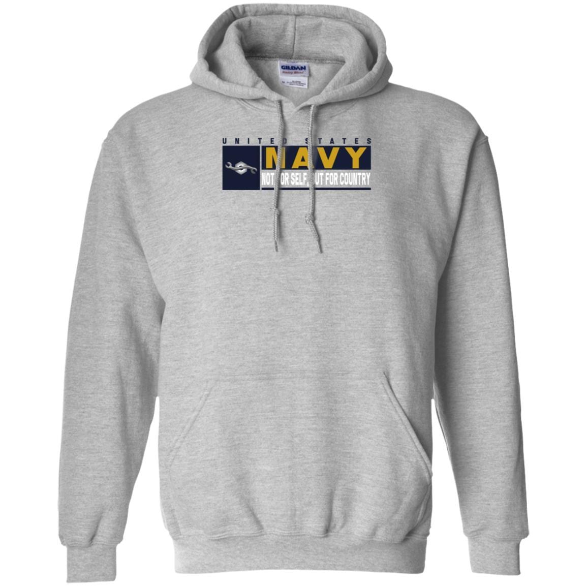 Navy Construction Mechanic Navy CM- Not for self Long Sleeve - Pullover Hoodie-TShirt-Navy-Veterans Nation
