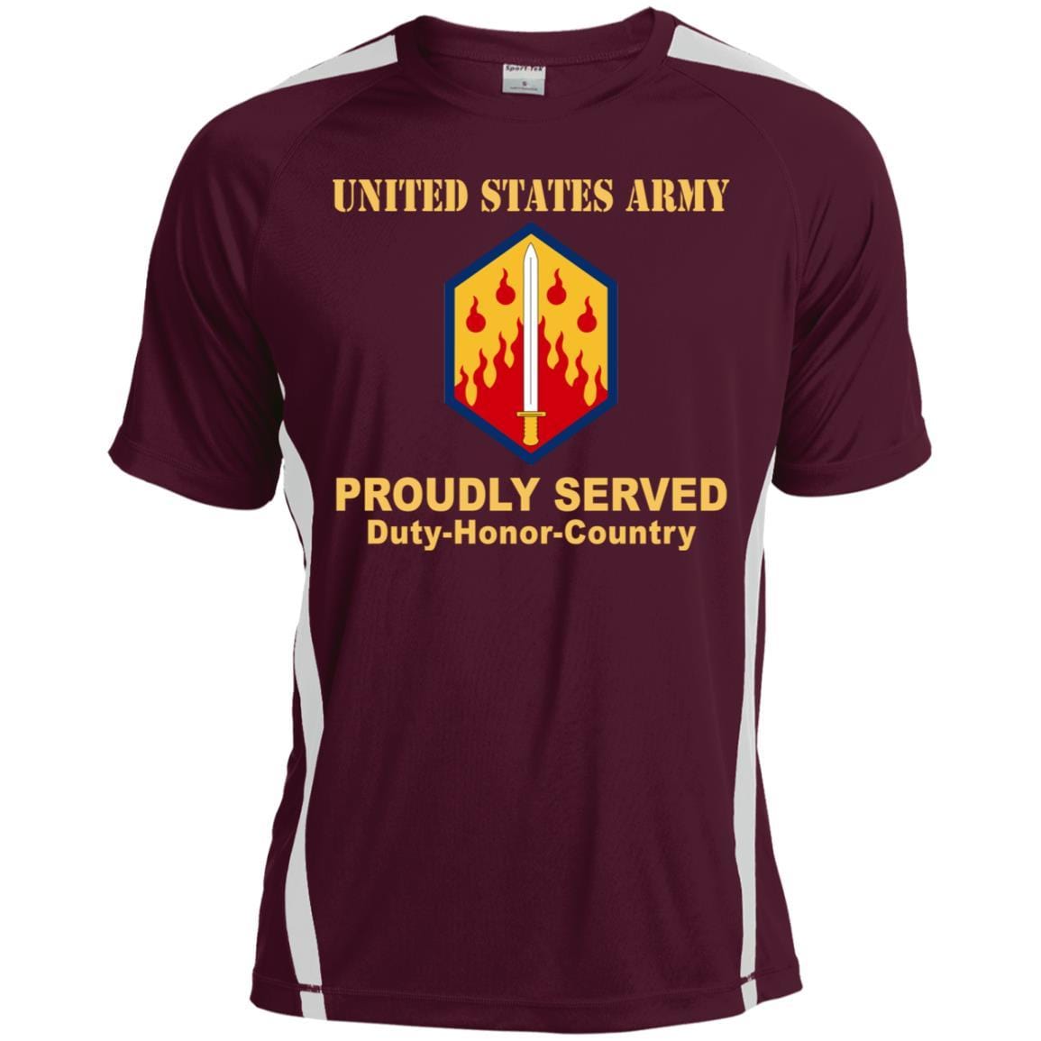 US ARMY 48TH CHEMICAL BRIGADE- Proudly Served T-Shirt On Front For Men-TShirt-Army-Veterans Nation