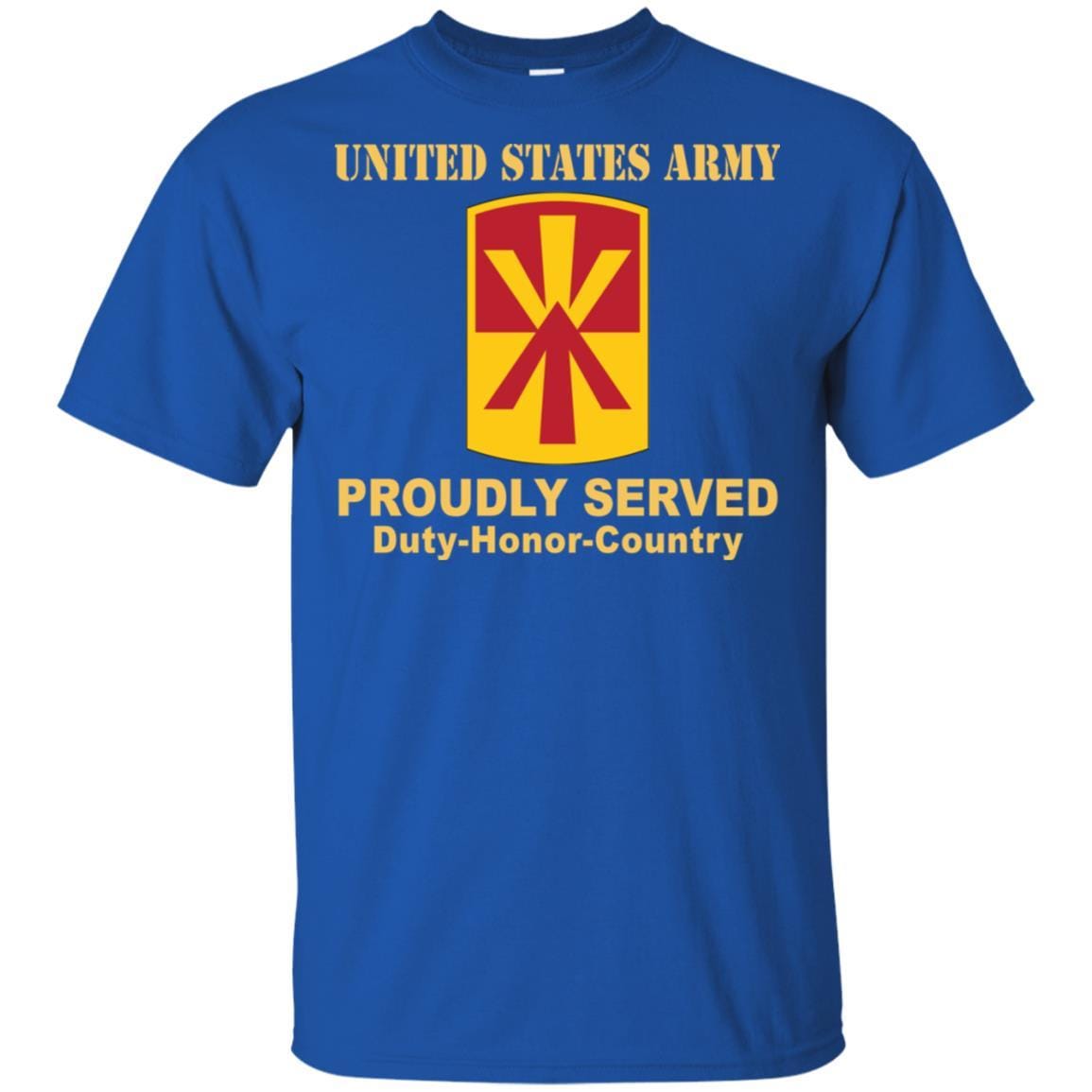 US ARMY 11TH AIR DEFENSE ARTILLERY BRIGADE- Proudly Served T-Shirt On Front For Men-TShirt-Army-Veterans Nation