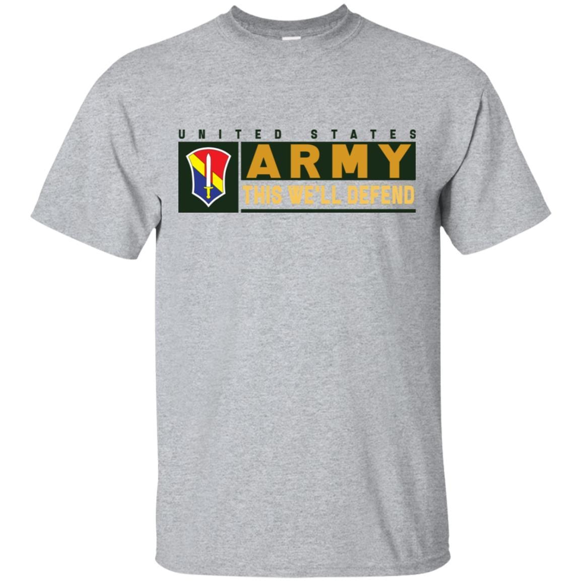 US Army 1 FIELD FORCE VIETNAM- This We'll Defend T-Shirt On Front For Men-TShirt-Army-Veterans Nation
