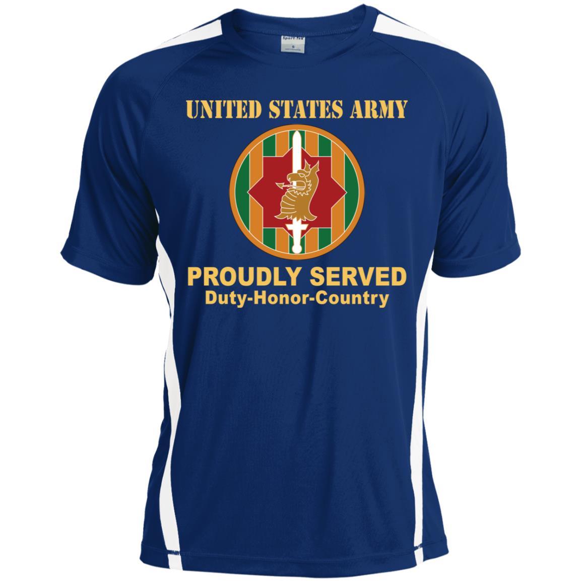 US ARMY 89TH MILITARY POLICE BRIGADE - Proudly Served T-Shirt On Front For Men-TShirt-Army-Veterans Nation