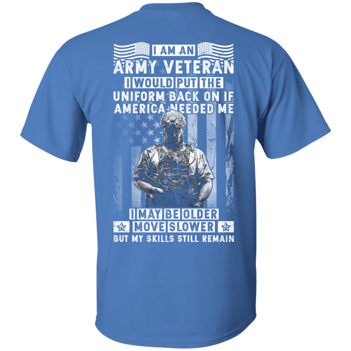 I am an Army Veteran Men Back T Shirts-TShirt-Army-Veterans Nation