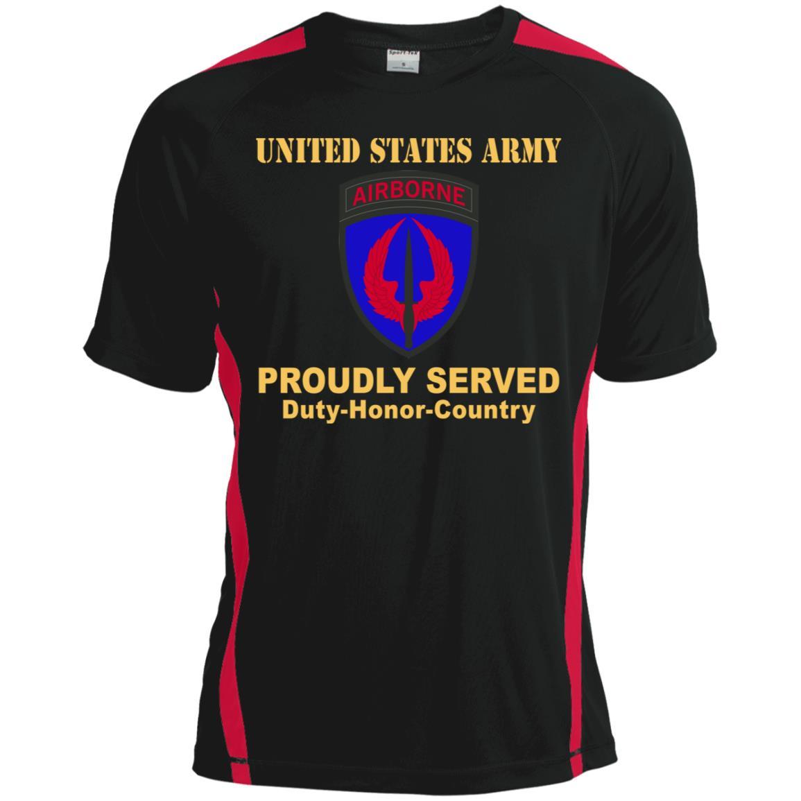 US ARMY SPECIAL OPERATIONS AVIATION COMMAND- Proudly Served T-Shirt On Front For Men-TShirt-Army-Veterans Nation