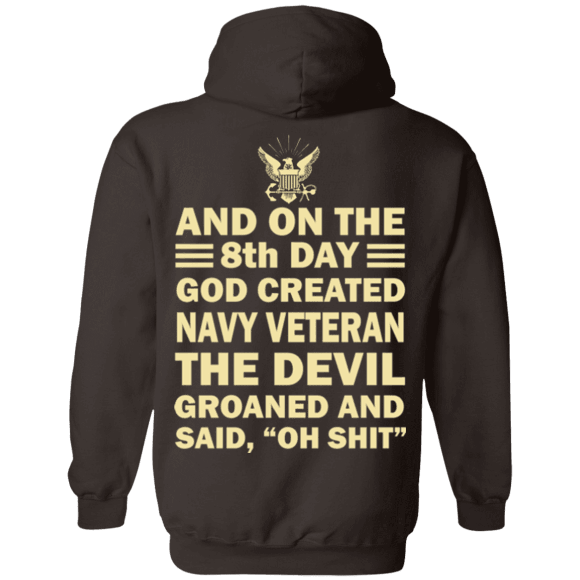 Military T-Shirt "God Created Navy Veteran"-TShirt-General-Veterans Nation