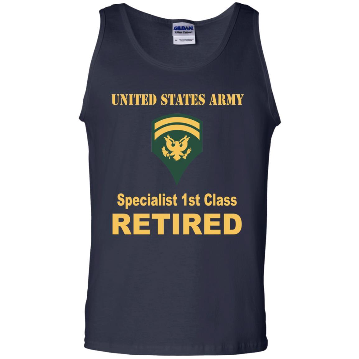 US Army E-6 SPC E6 Specialist Specialist 1st Class Reired Men T Shirt On Front-TShirt-Army-Veterans Nation