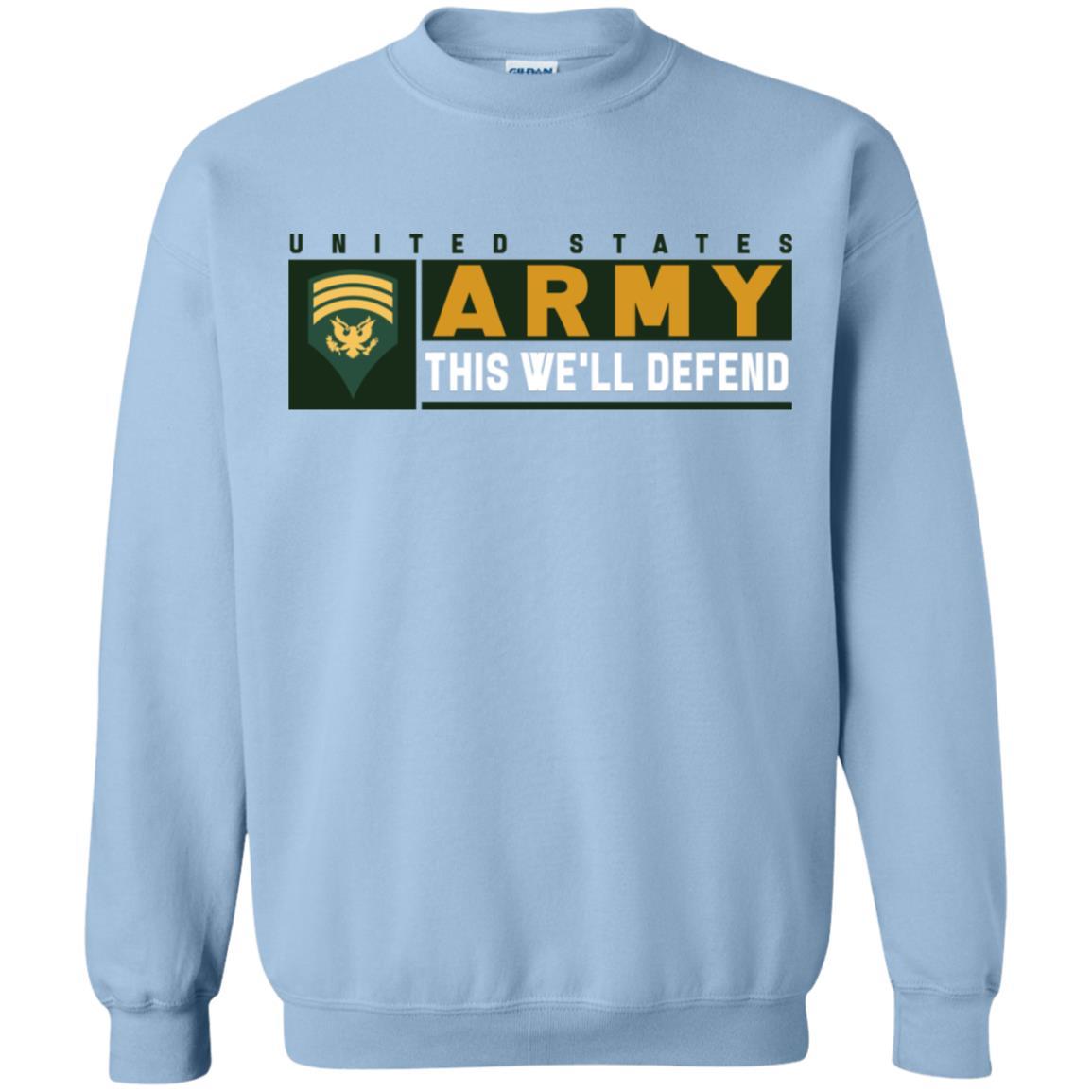 US Army E-7 SPC This We Will Defend Long Sleeve - Pullover Hoodie-TShirt-Army-Veterans Nation