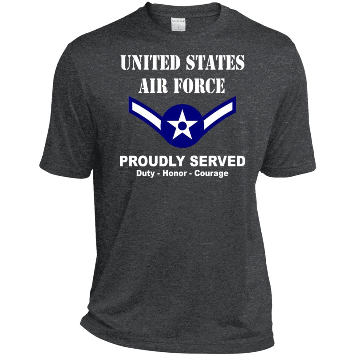US Air Force E-2 Airman Amn E2 Ranks Enlisted Airman T shirt Sport-Tek Tall Pullover Hoodie - T-Shirt-TShirt-USAF-Veterans Nation