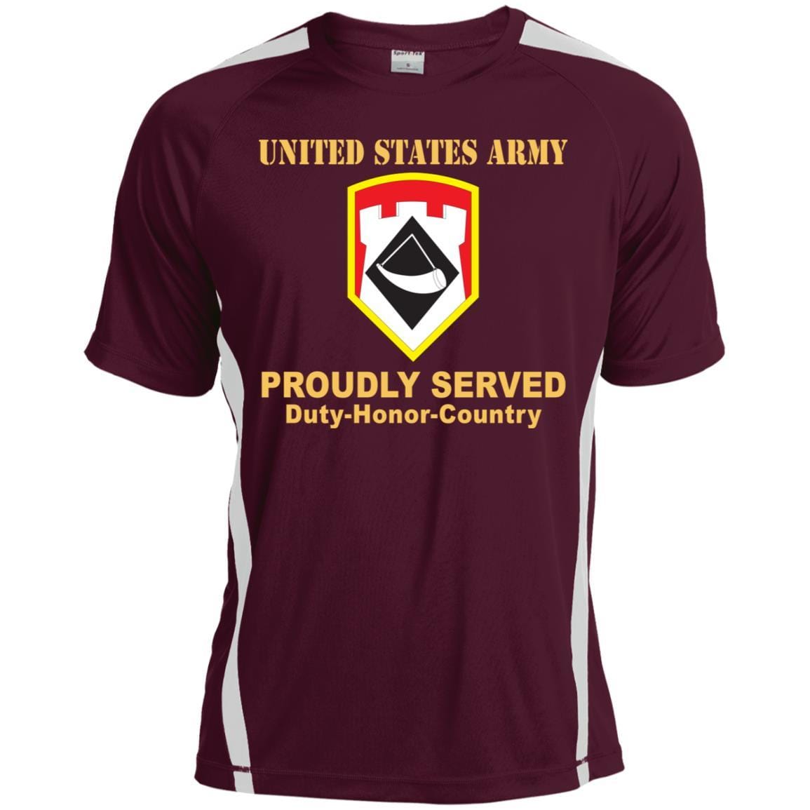 US ARMY 111TH ENGINEER BRIGADE- Proudly Served T-Shirt On Front For Men-TShirt-Army-Veterans Nation