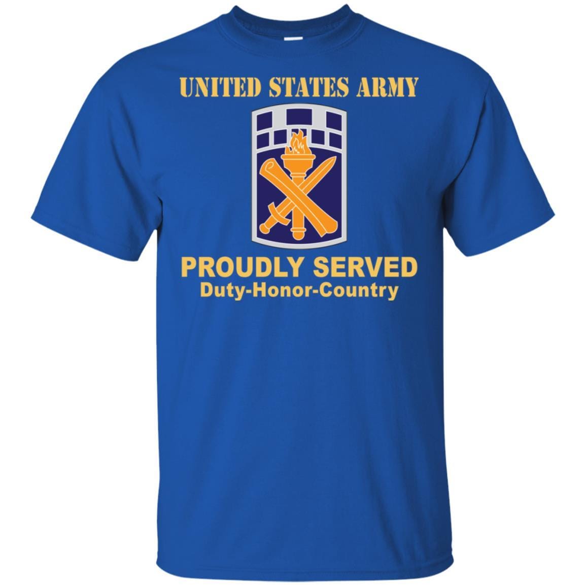 US ARMY 351ST CIVIL AFFAIRS COMMAND- Proudly Served T-Shirt On Front For Men-TShirt-Army-Veterans Nation