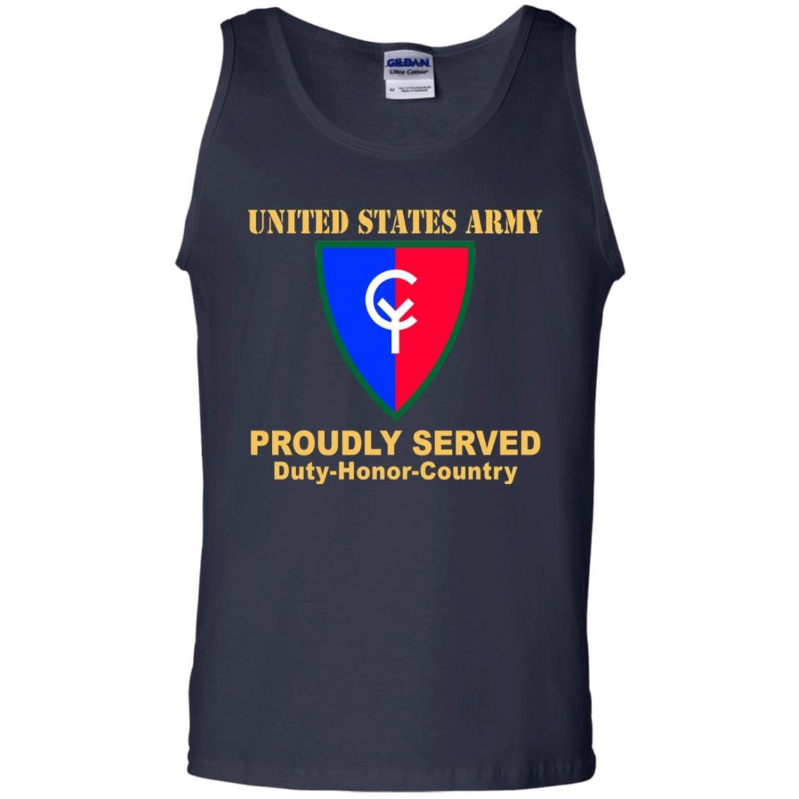 US ARMY 38TH INFANTRY DIVISION- Proudly Served T-Shirt On Front For Men-TShirt-Army-Veterans Nation
