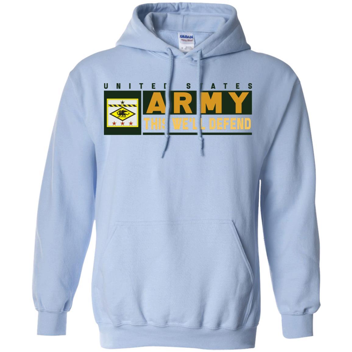 US Army 13TH FINANCIAL MANAGEMENT SUPPORT CENTER- This We'll Defend T-Shirt On Front For Men-TShirt-Army-Veterans Nation
