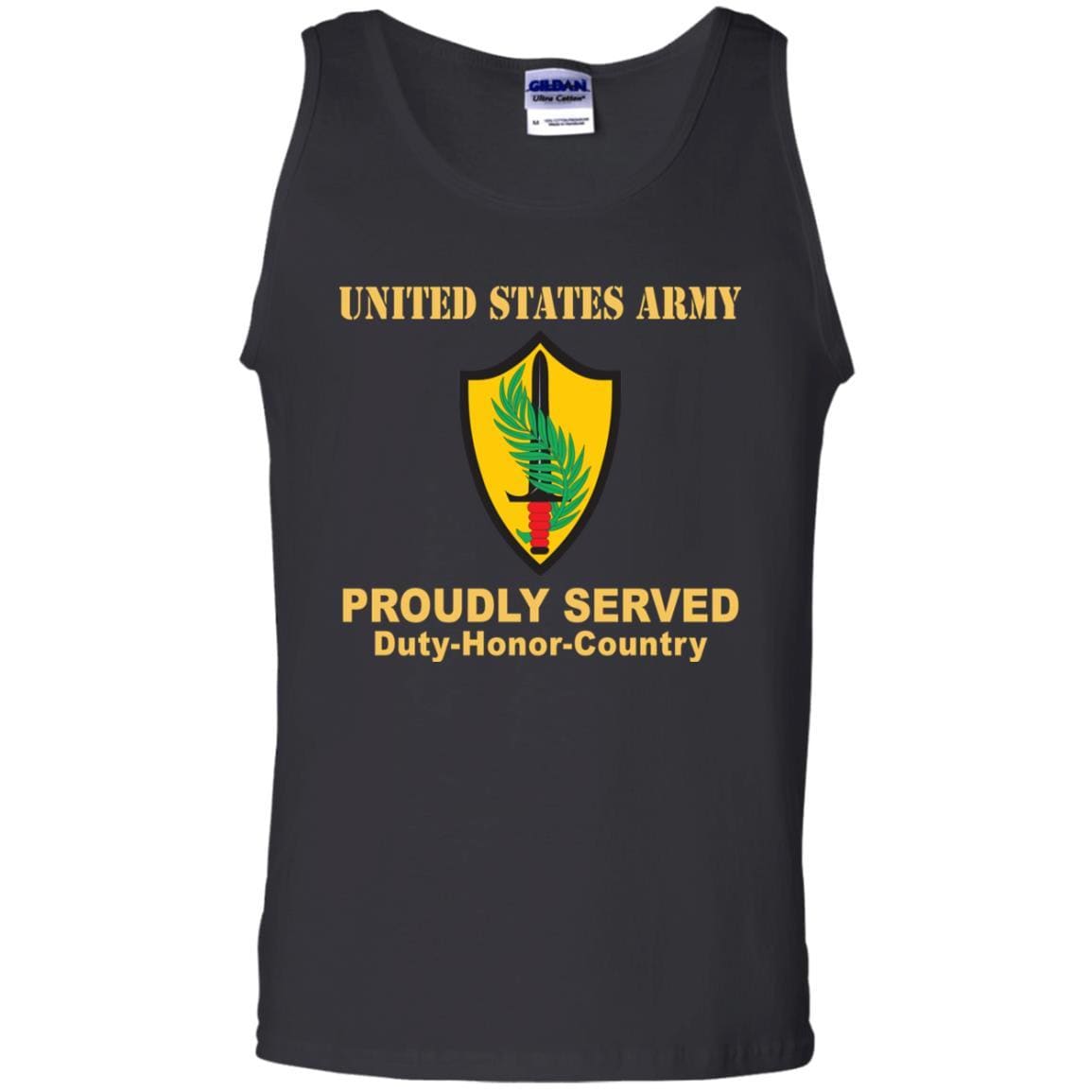 US ARMY CSIB ELEMENT UNITED STATES CENTRAL COMMAND- Proudly Served T-Shirt On Front For Men-TShirt-Army-Veterans Nation
