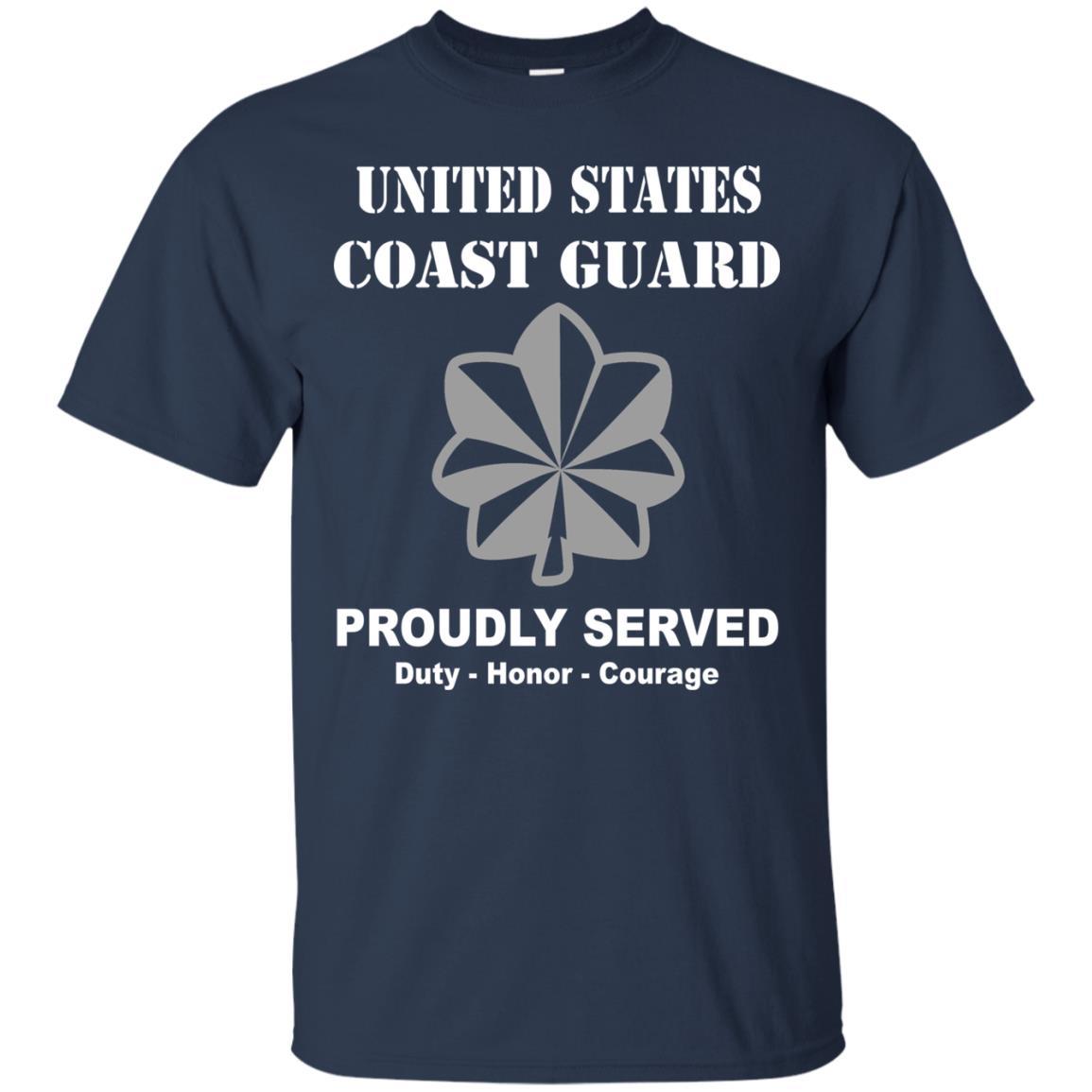 US Coast Guard O-5 Commander O5 CDR Senior Officer Men Front USCG T Shirt-TShirt-USCG-Veterans Nation