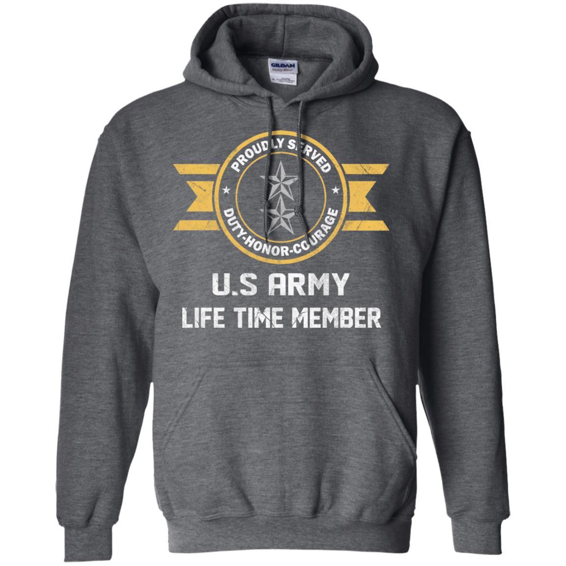 Life Time Member - US Army O-8 Major General O8 MG General Officer Ranks Men T Shirt On Front-TShirt-Army-Veterans Nation