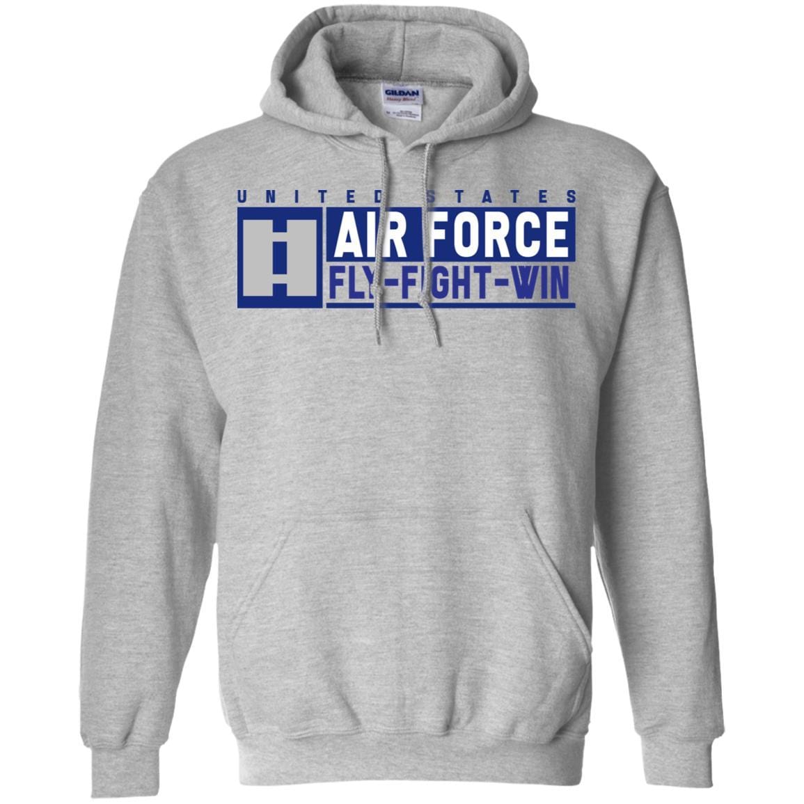 US Air Force O-3 Captain Fly - Fight - Win Long Sleeve - Pullover Hoodie-TShirt-USAF-Veterans Nation