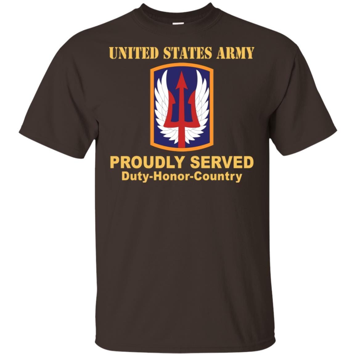 US ARMY 185TH THEATER AVIATION BRIGADE- Proudly Served T-Shirt On Front For Men-TShirt-Army-Veterans Nation