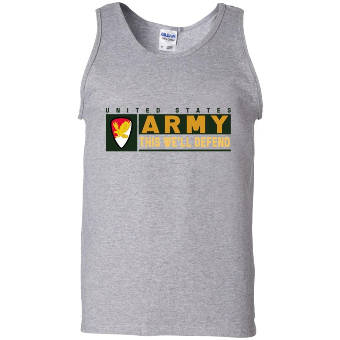 US Army 21ST CAVALRY BRIGADE- This We'll Defend T-Shirt On Front For Men-TShirt-Army-Veterans Nation
