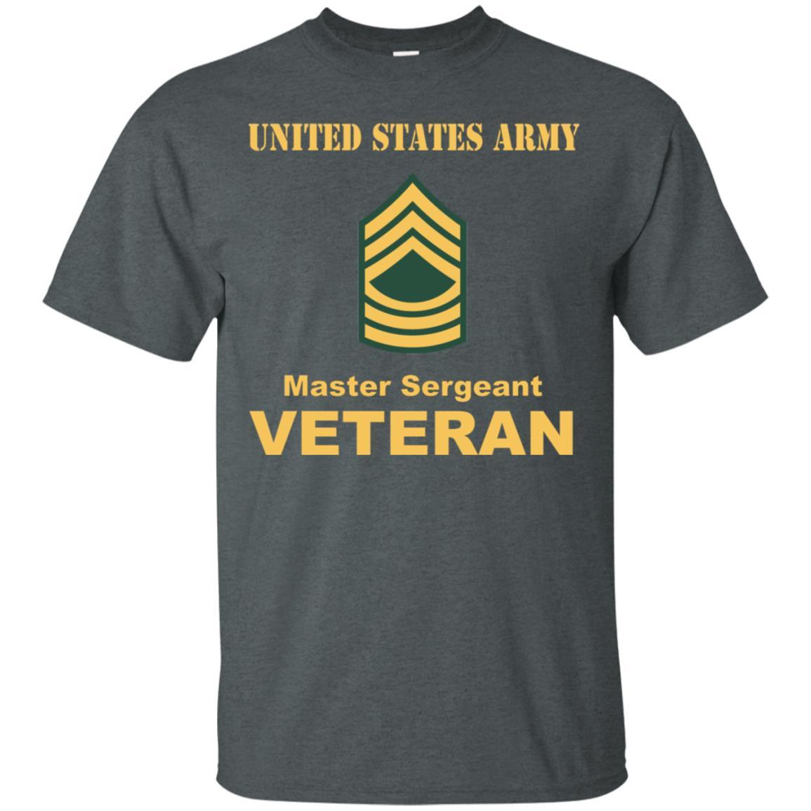 US Army E-8 Master Sergeant E8 MSG Noncommissioned Officer Veteran Men T Shirt On Front-TShirt-Army-Veterans Nation