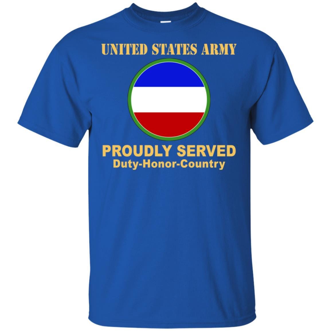 US ARMY CSIB FORCES COMMAND- Proudly Served T-Shirt On Front For Men-TShirt-Army-Veterans Nation