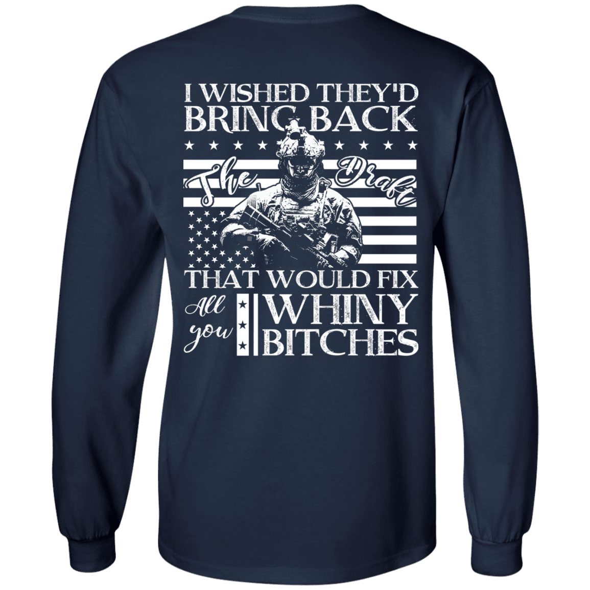 Military T-Shirt "I Wished They'd Bring Back Veteran Back"-TShirt-General-Veterans Nation