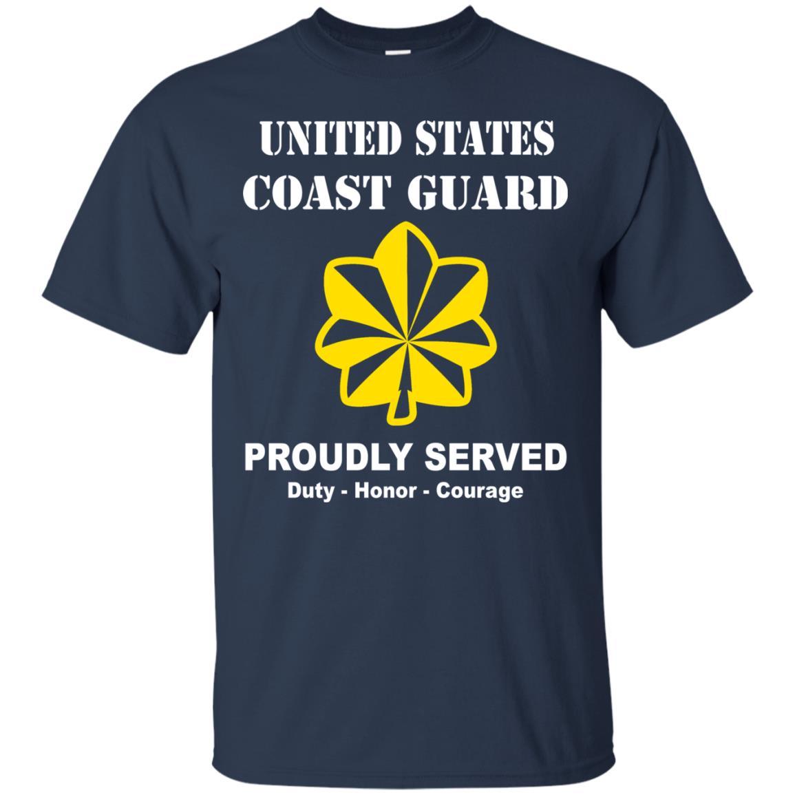 US Coast Guard O-4 Lieutenant Commander O4 LCDR Junior Officer Men Front USCG T Shirt-TShirt-USCG-Veterans Nation