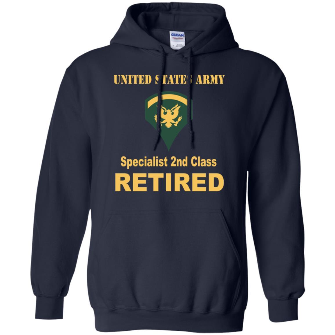 US Army E-5 SPC E5 Specialist Specialist 2nd Class Reired Men T Shirt On Front-TShirt-Army-Veterans Nation