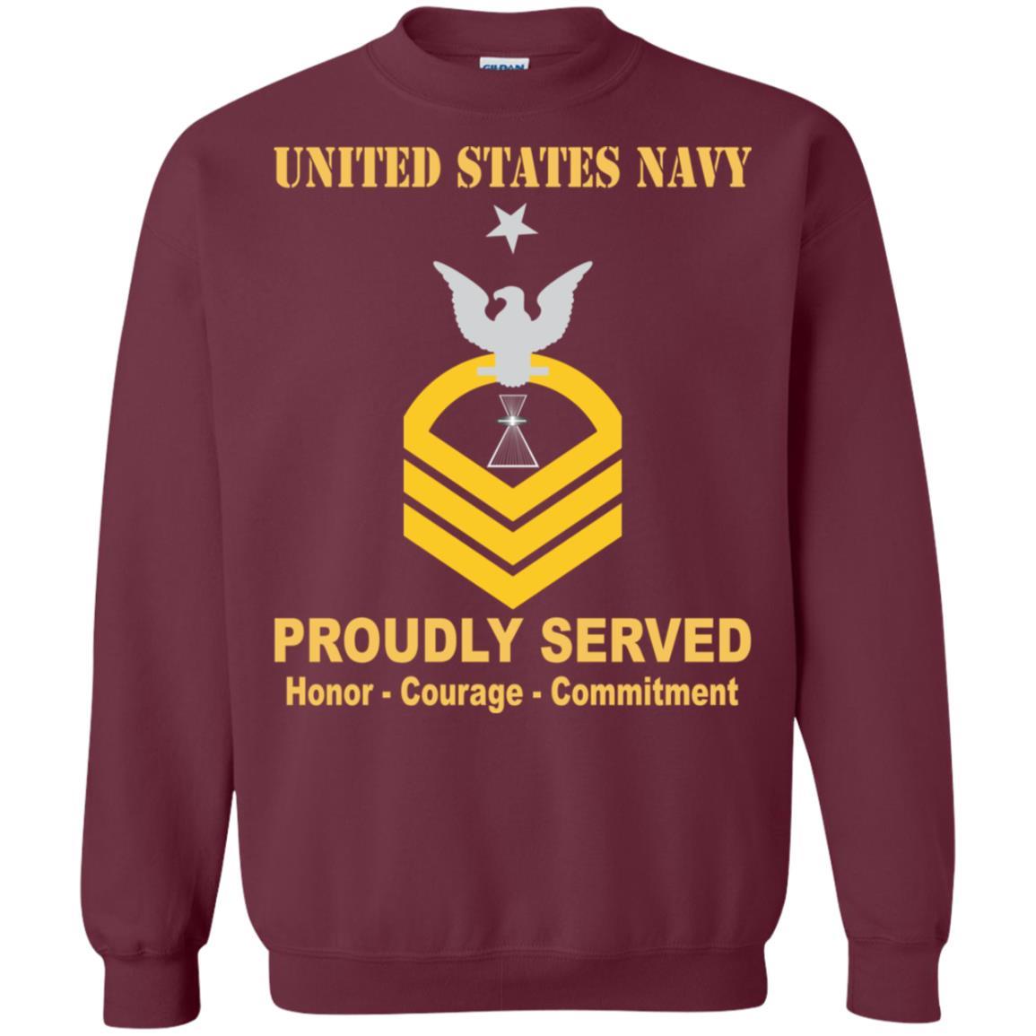 U.S Navy Aviation Photographer's Mate PH E-8 Rating Badges Proudly Served T-Shirt For Men On Front-TShirt-Navy-Veterans Nation