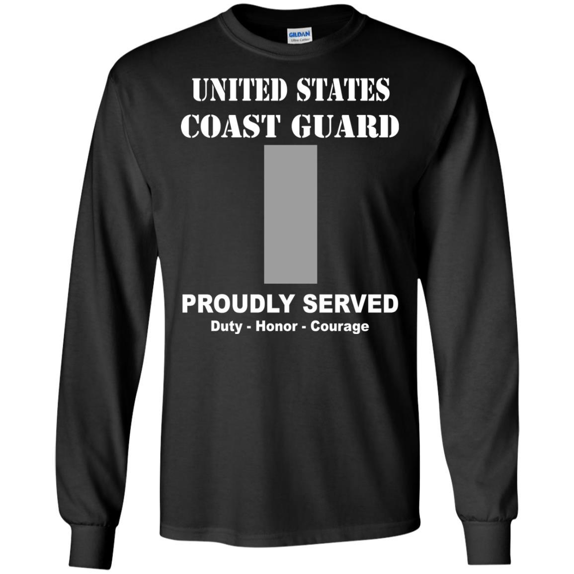 US Coast Guard O-2 Lieutenant Junior Grade O2 LTJG Junior Officer Men Front USCG T Shirt-TShirt-USCG-Veterans Nation