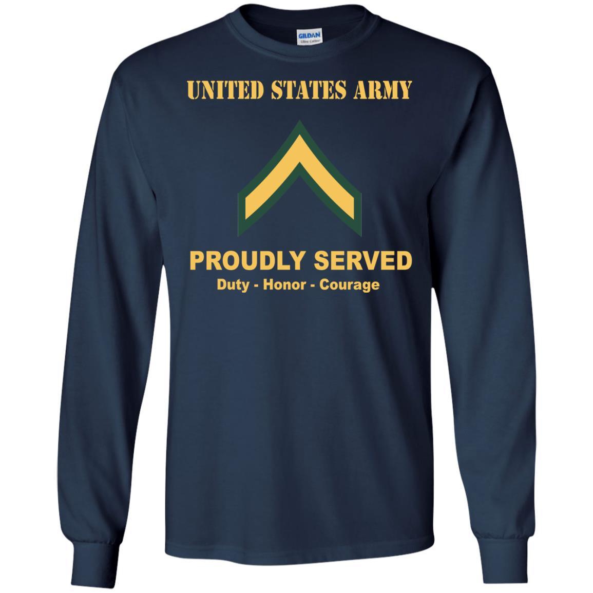Army E-2 PV2 E2 Private Second Class Ranks Men Front Shirt US Army Rank-TShirt-Army-Veterans Nation