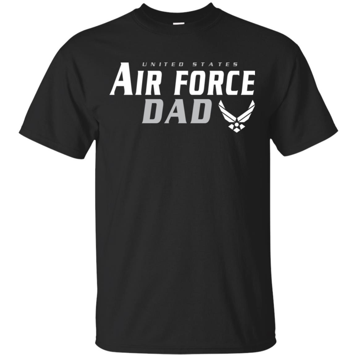 US Air Force Dad T-Shirt On Front-TShirt-USAF-Veterans Nation