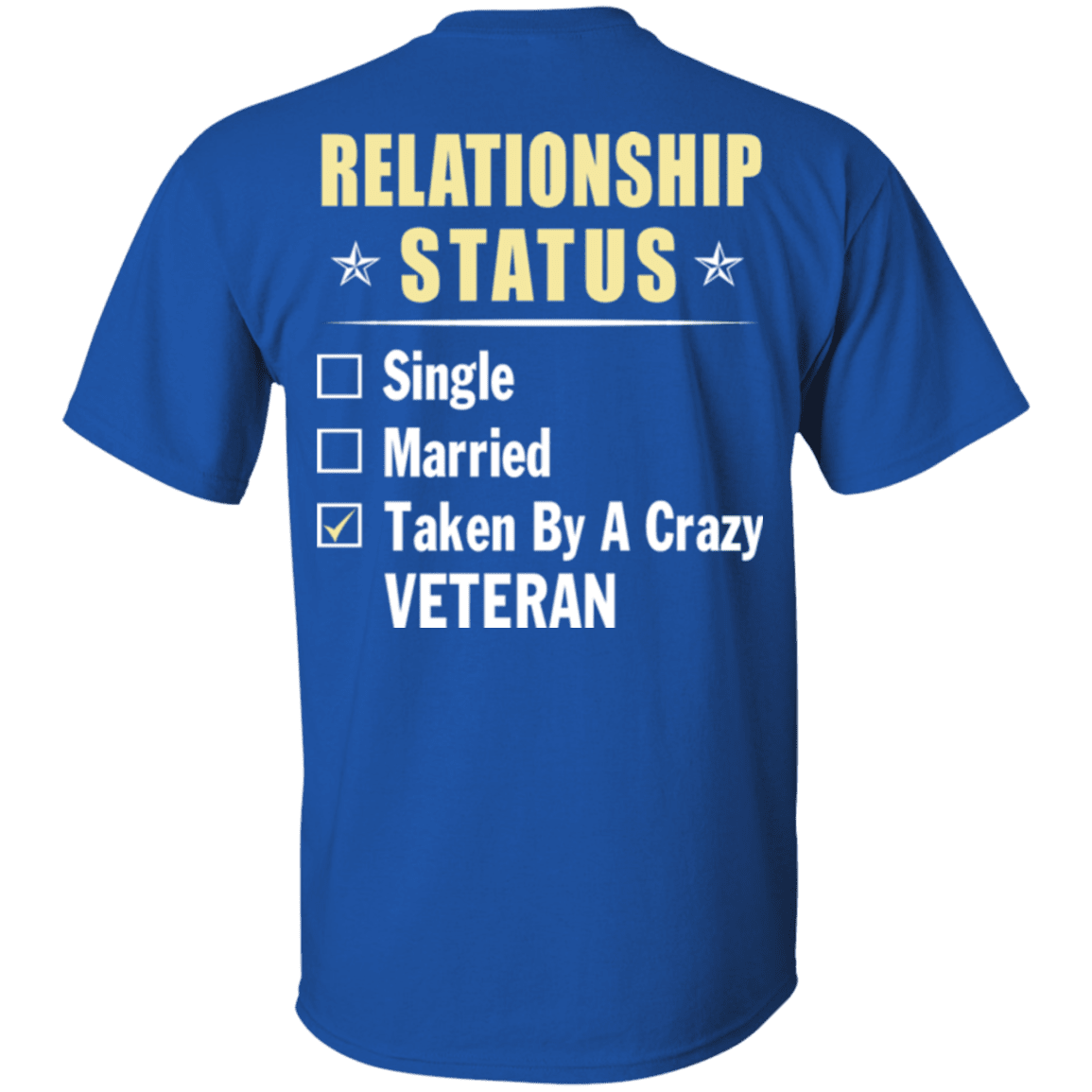 Military T-Shirt "Veteran Relationship Status"-TShirt-General-Veterans Nation